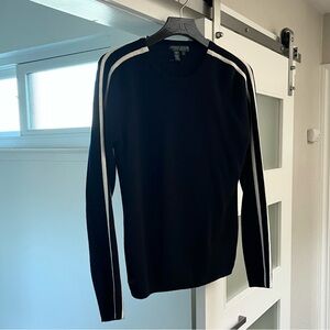 🇺🇸RALPH LAUREN Navy Wool Sweater with White Stripes